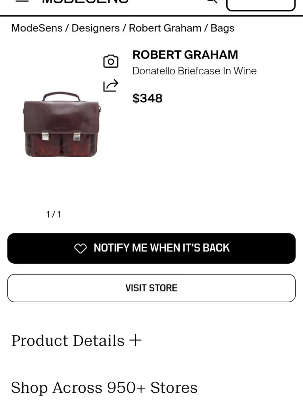 Robert Graham briefcase